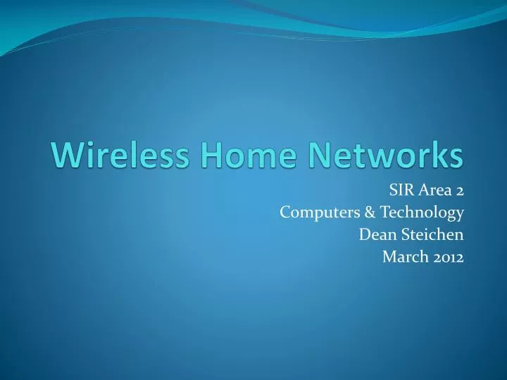 wireless home networks