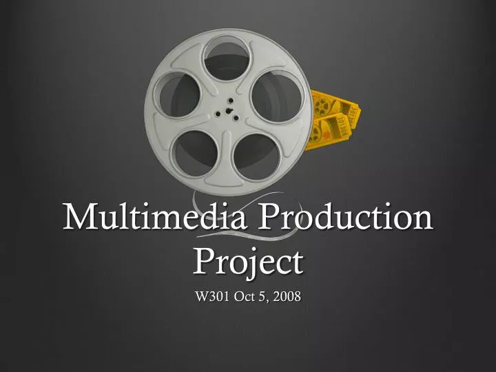 multimedia production project