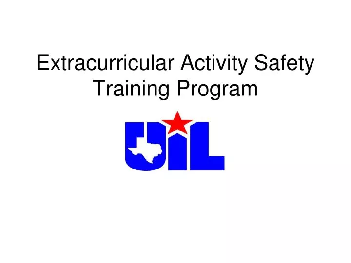 extracurricular activity safety training program