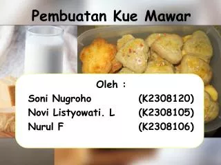 pembuatan kue mawar