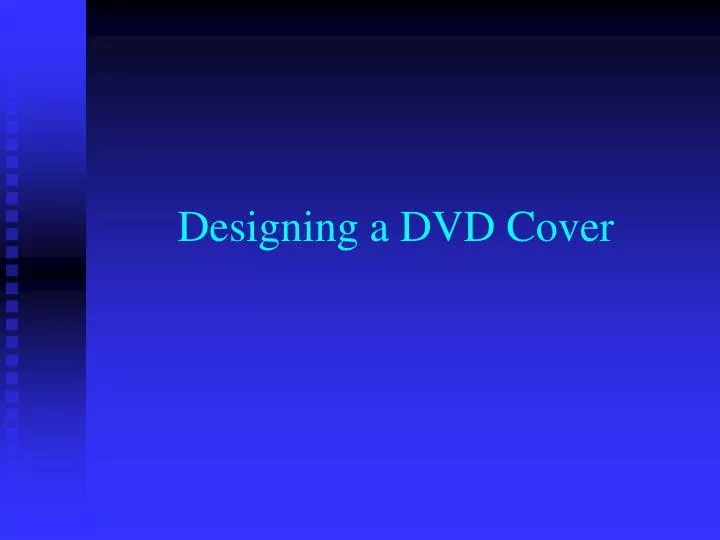 designing a dvd cover