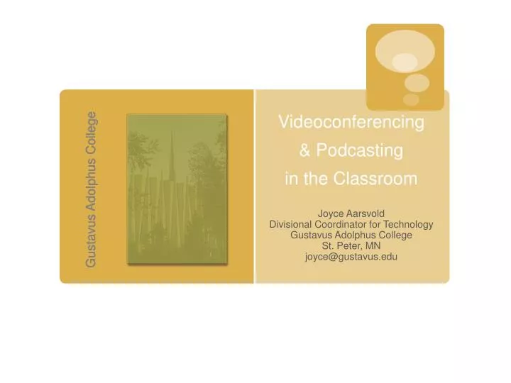 videoconferencing podcasting in the classroom