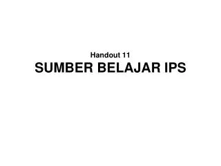 handout 11 sumber belajar ips