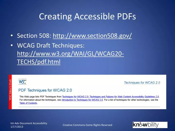 creating accessible pdfs