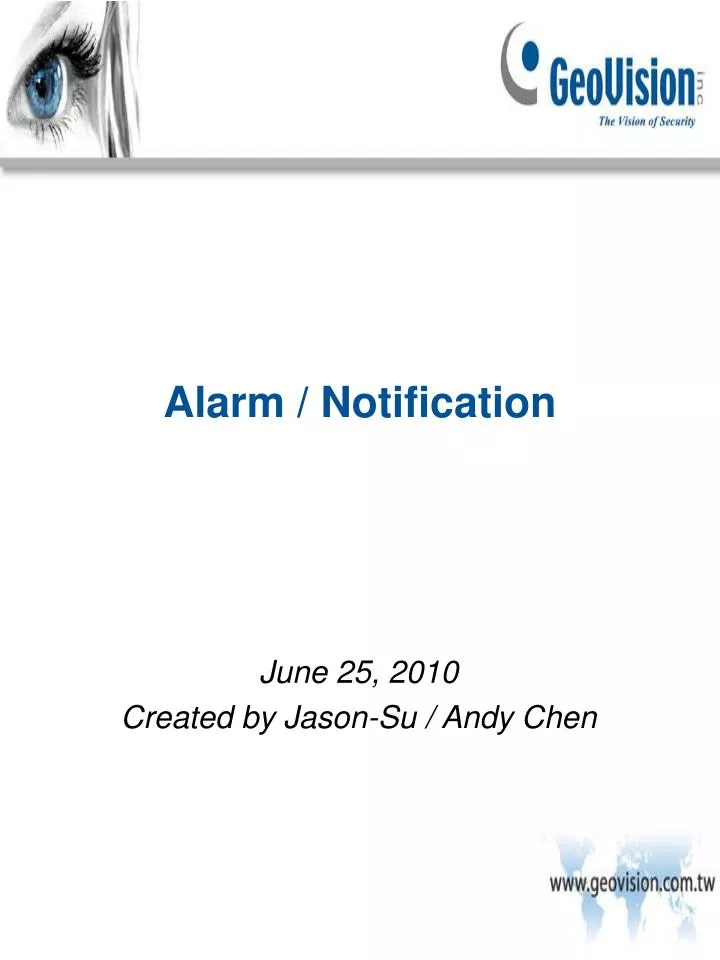 alarm notification