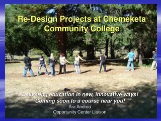 Re-Design Projects at Chemeketa Community College