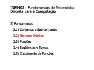 ine5403 fundamentos de matem tica discreta para a computa o