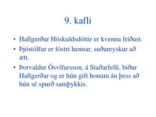 9 kafli