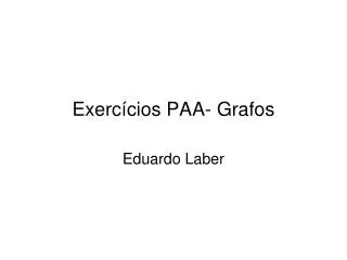 exerc cios paa grafos