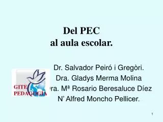del pec al aula escolar