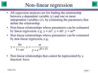 Non-linear regression