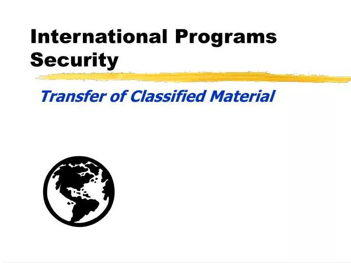 international programs security