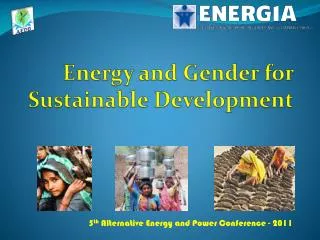 Energy and Gender for Sustainable Development