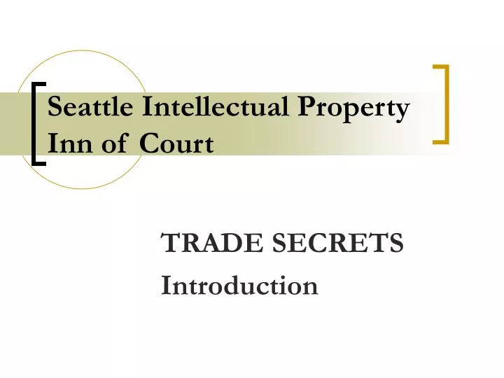 seattle intellectual property inn of court