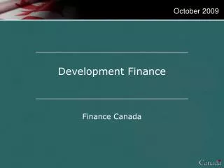 Development Finance