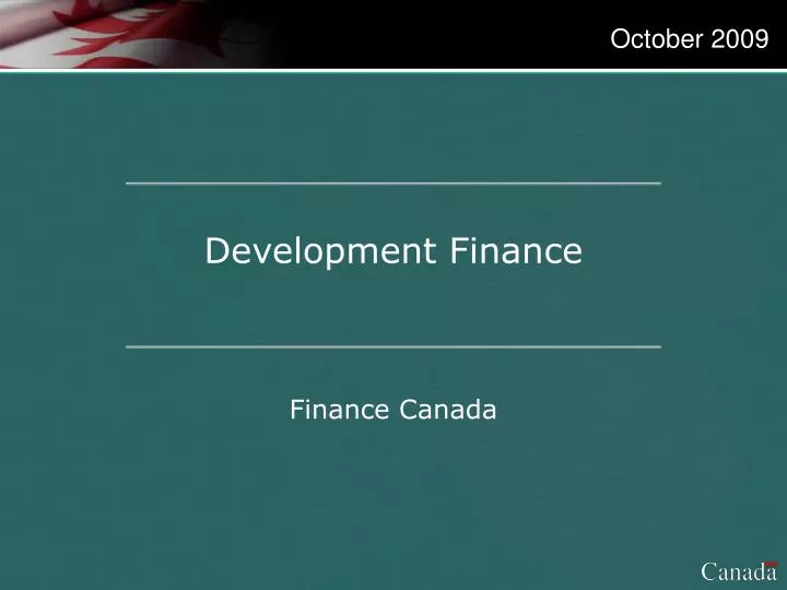 development finance