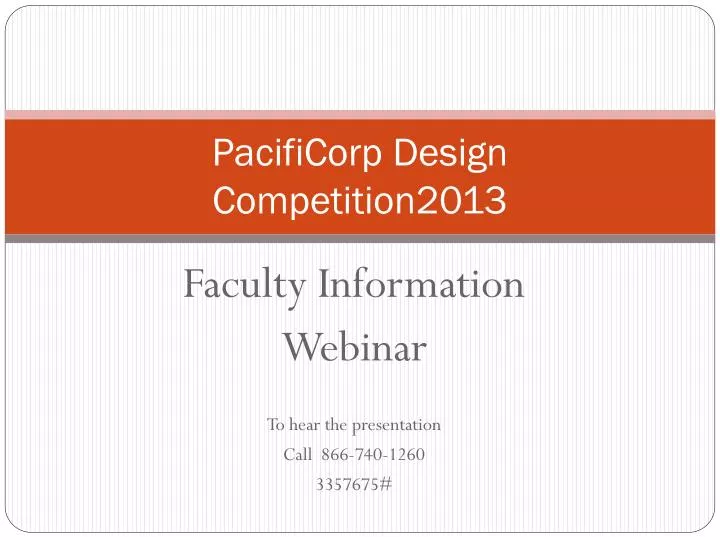 pacificorp design competition2013