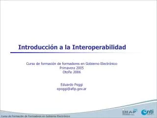 introducci n a la interoperabilidad