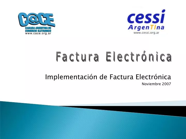 implementaci n de factura electr nica noviembre 2007