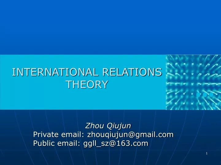 international relations theory