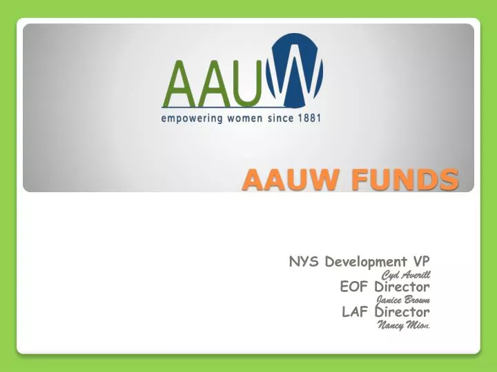 aauw funds