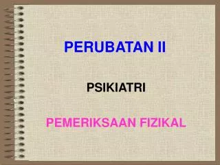 perubatan ii