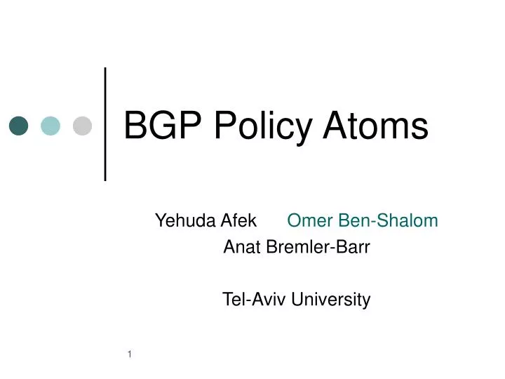 bgp policy atoms