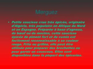 merguez