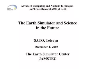 Earth Simulator Building