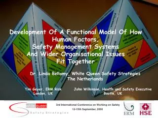 Dr. Linda Bellamy, White Queen Safety Strategies The Netherlands