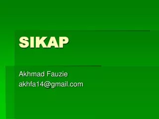sikap