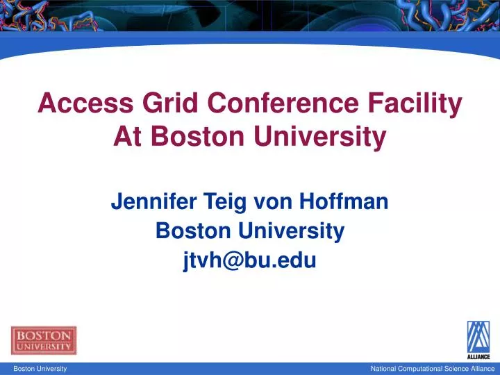 access grid conference facility at boston university