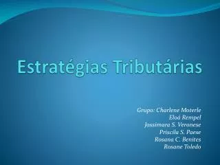 estrat gias tribut rias