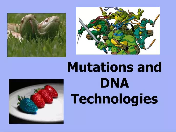 mutations and dna technologies