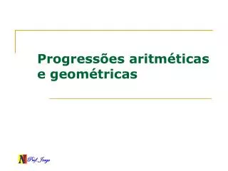 progress es aritm ticas e geom tricas