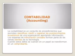 contabilidad accounting