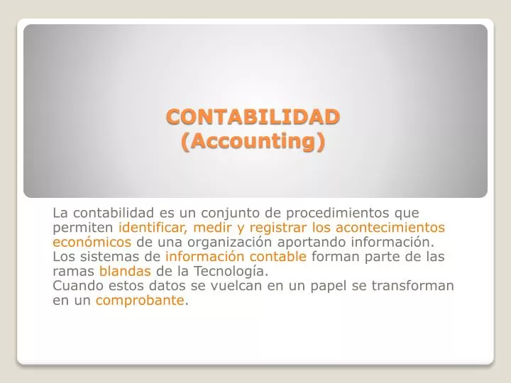 contabilidad accounting
