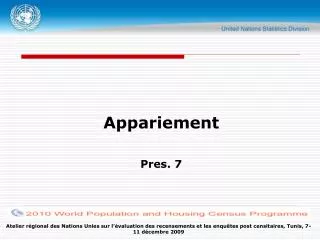 appariement pres 7