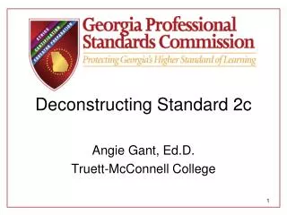Deconstructing Standard 2c