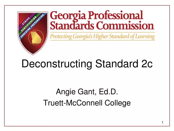 deconstructing standard 2c