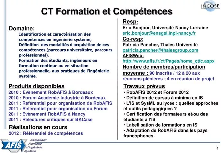 ct formation et comp tences