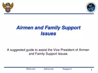 Airmen and Family Support Issues