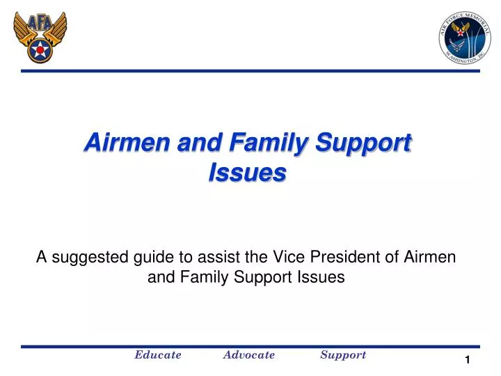 airmen and family support issues