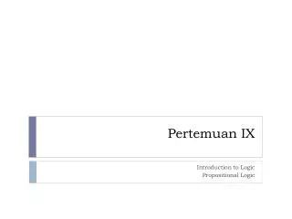 pertemuan ix