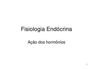 fisiologia end crina