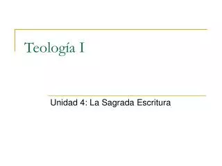unidad 4 la sagrada escritura