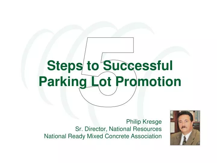 steps to successful parking lot promotion