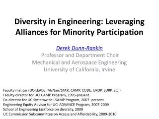 Diversity in Engineering: Leveraging Alliances for Minority Participation