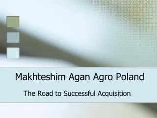 makhteshim agan agro poland