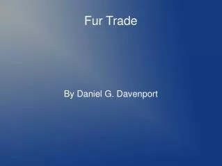 Fur Trade